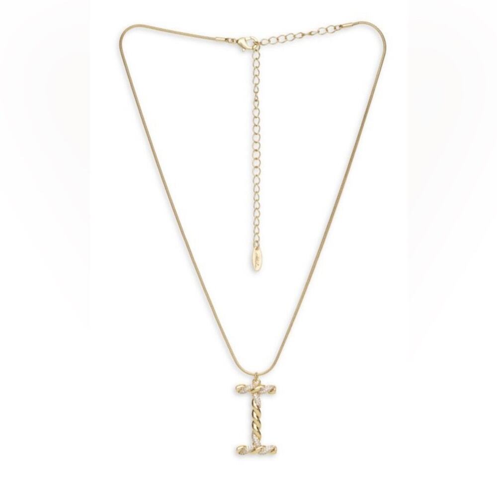 New ~ ETTIKA Letter “I”
18K Goldplated & Cubic Zirconia Initial Pendant …
